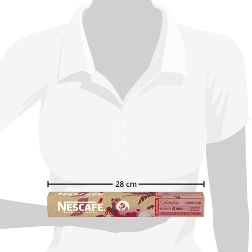 Café espresso descafeinado arábica en cápsulas Colombia Nescafé compatible  con Nespresso 10 ud. | Carrefour Supermercado compra online