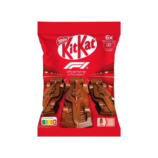 Barritas de galleta crujiente Nestlé Kit Kat Fórmula 1 sin gluten 66 g.