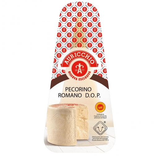 Queso de Oveja Curado Pecorino Romano D.O.P. Auricchio cuña de 250 g