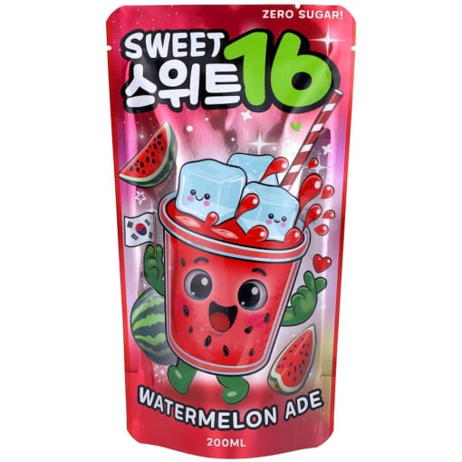 Refresco sabor sandia sin azúcar Sweet 16 200 ml.