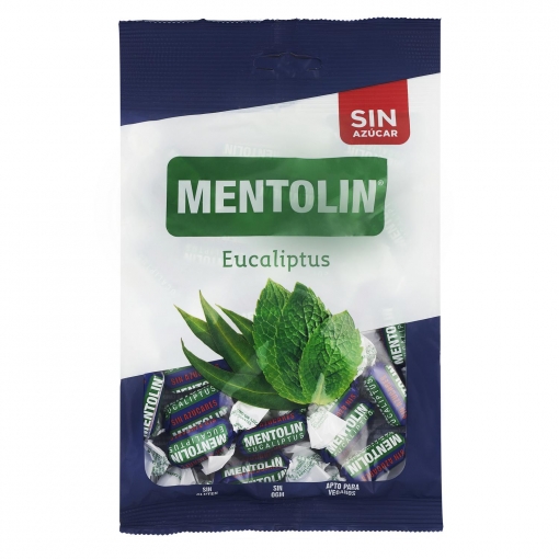 Caramelos sabor eucalipto Mentolin sin gluten 100 g.