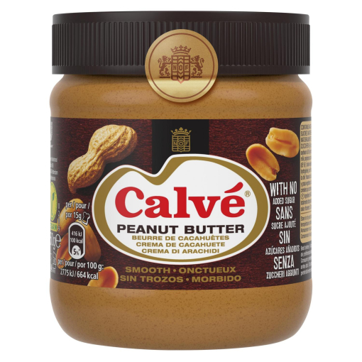 Crema de cacahuete Calvé sin azúcar añadido 350 g.