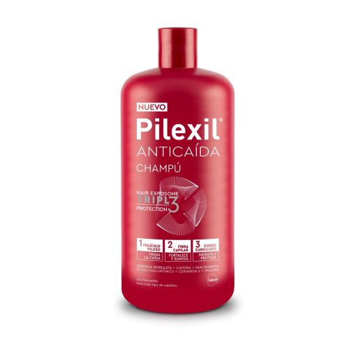 Champú anticaida triple protec Pilexil 900 ml.