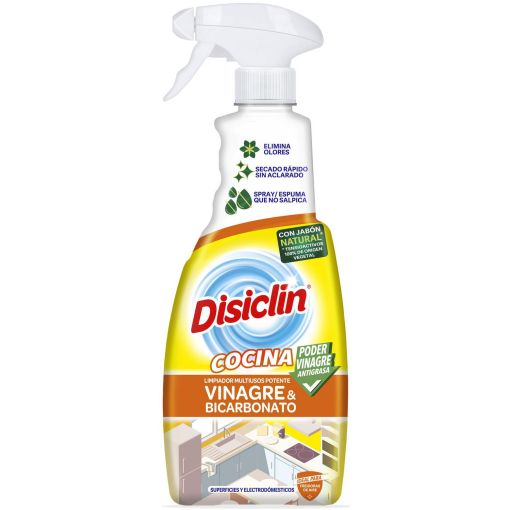 Limpiador cocinas vinagre y bicarbonato Disiclin 720 ml.