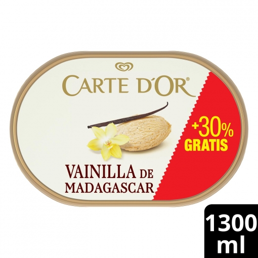 Helado de vainilla de Madagascar Carte D'or Les Classiques 900 ml.