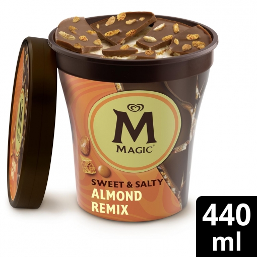 Helado Almond Remix Sweet & Salty Magnum sin gluten 313 g.