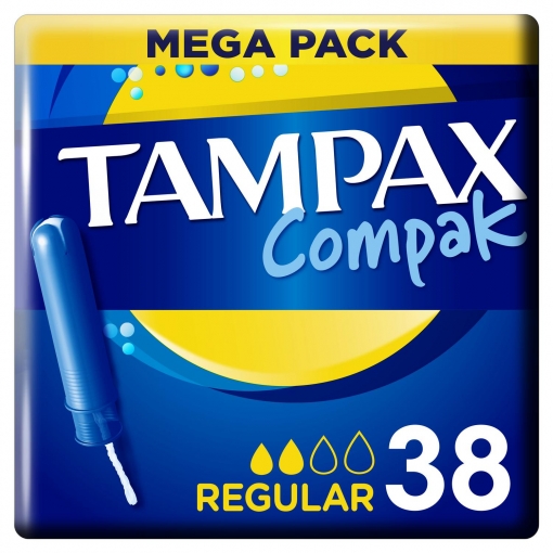 Tampones regular Compak Tampax 38 ud.