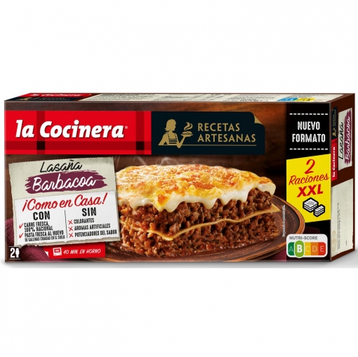 Lasaña de barbacoa Recetas Artesanas La Cocinera 600 g.