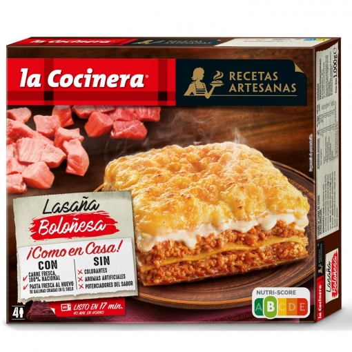 Lasaña boloñesa Recetas Artesanas La Cocinera 1 kg.