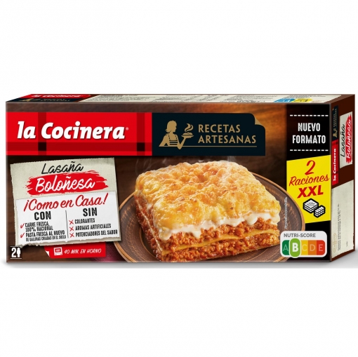 Lasaña boloñesa Recetas Artesanas La Cocinera 600 g.