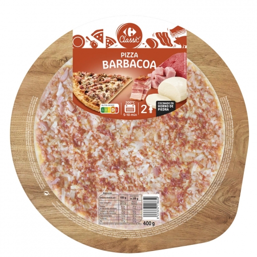 Pizza barbacoa Carrefour 400 g.