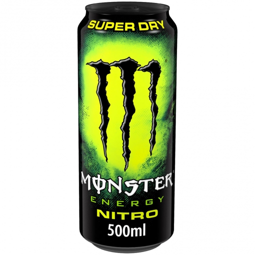 Monster Super Dry Energy Nitro bebida energética lata 50 cl.