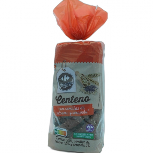 Pan de molde centeno Original Carrefour si lactosa 675 g.