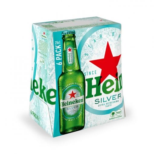 Cerveza Heineken silver pack de 6 botellas 25 cl. compra online