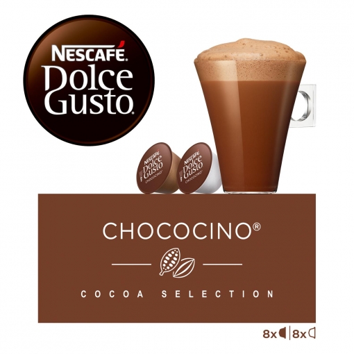 Chococino en cápsulas Nescafé Dolce Gusto 8 unidades de 33,8 g.
