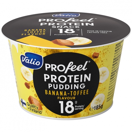 Natilla profeel protein banana-toffee Valio sin lactosa 185 g