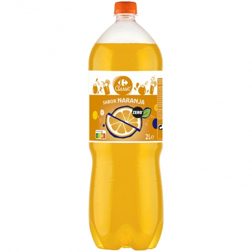 Refresco naranja Zero Carrefour Classic' botella 2 l