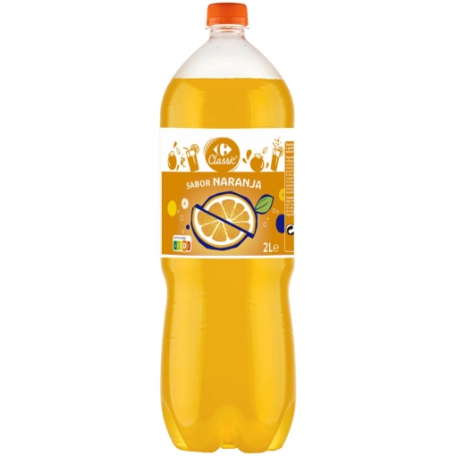 Refresco sabor naranja Carrefour Classic' botella 2 l.