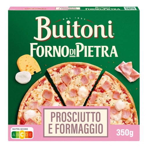 Pizza de jamón y queso fina y crujiente Forno di Pietra Buitoni 350 g.