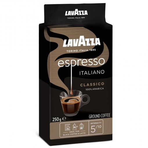 Café molido natural espresso Lavazza 250 g.