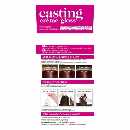 Tinte Créme Gloss nº 426 Castaño rojizo L'Oréal Casting 1 ud.