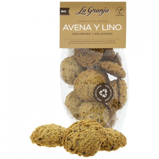 Galletas de Avena y Lino Ecológicas La Granja 200 g