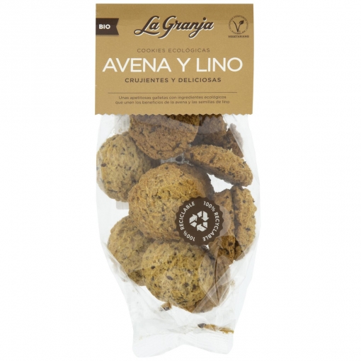Galletas de Avena y Lino Ecológicas La Granja 200 g