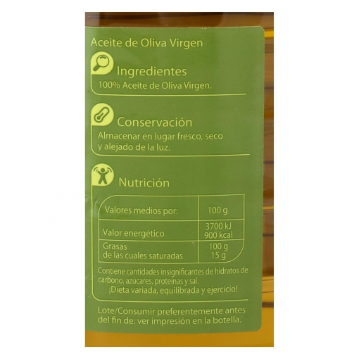 Aceite de oliva virgen Carrefour 1 l.
