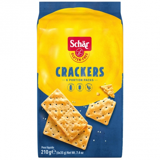 Crackers Schär sin gluten y sin lactosa 210 g.