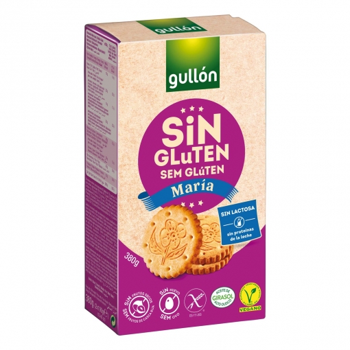 Galletas María Gullón sin gluten y sin lactosa 380 g.