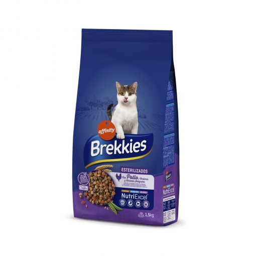 Pienso para gato esterilizado Brekkies  1,5 kg