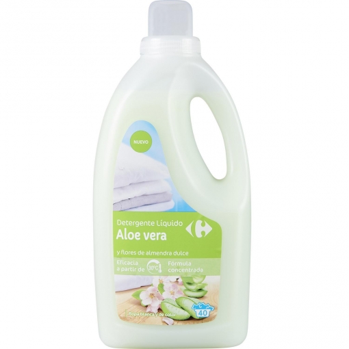 Dar a luz Decir a un lado Exclusivo Detergente liquido aloe vera y flores de almendra dulce Carrefour 40  lavados. | Carrefour Supermercado compra online