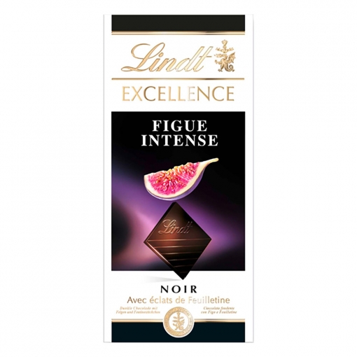 Chocolate negro intenso con higos Lindt Excellence 100 g.