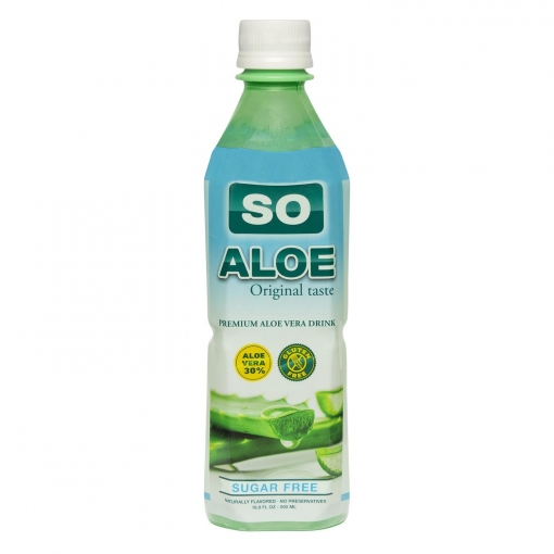 Agua de Aloe vera T'best premium sin azúcar 50 cl.