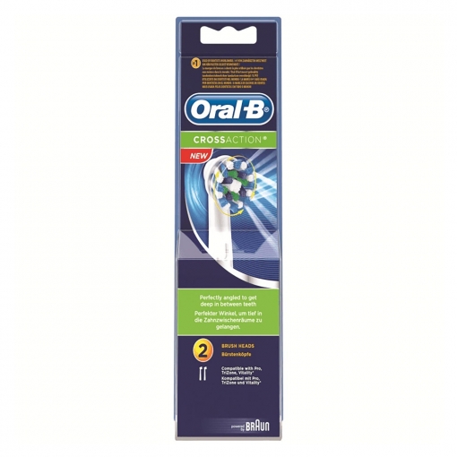 Recambio cepillo dental eléctrico Cross Action Oral-B 2 ud.