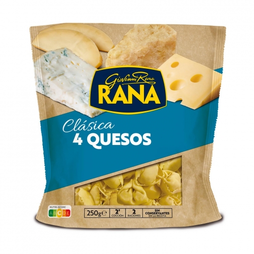 Tortellini de 4 quesos Rana 250 g.
