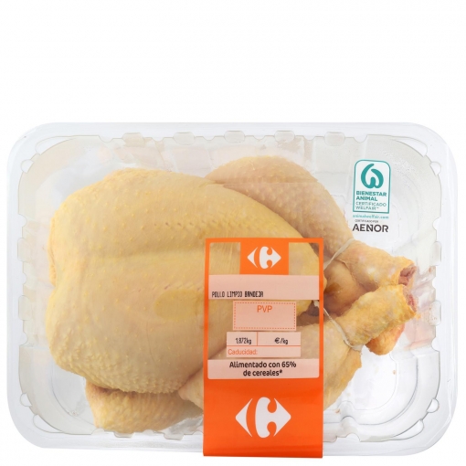 Pollo certificado limpio Carrefour 2 kg
