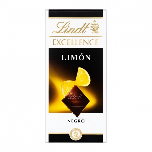 Chocolate negro intenso con limón Lindt Excellence 100 g.
