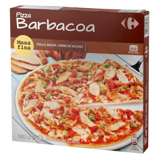 Pizza barbacoa Carrefour 350 g.