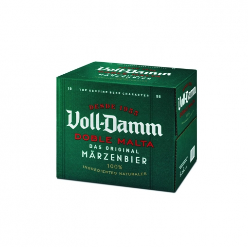 Cerveza Voll Damm doble malta pack de 12 botellas de 25 cl.