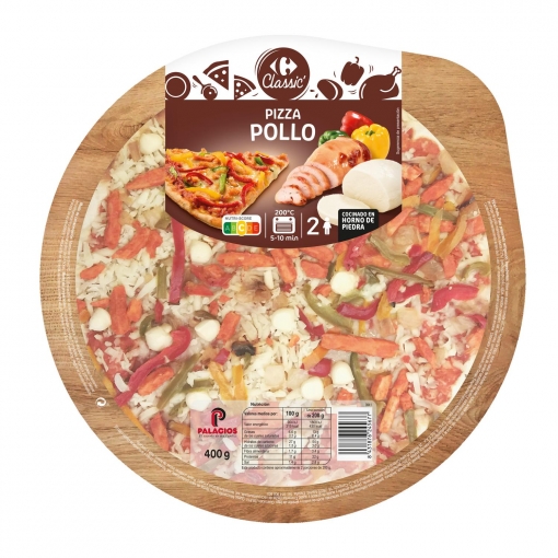 Pizza de pollo Carrefour Classic' 400 g.