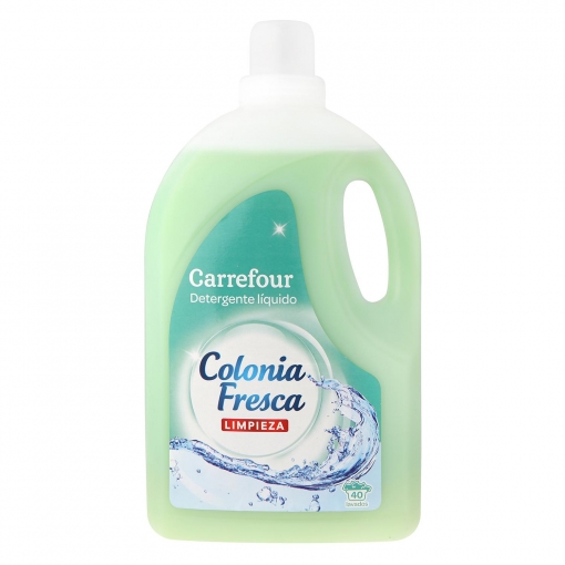 Detergente líquido Colonia Fresca Carrefour 40 lavados.