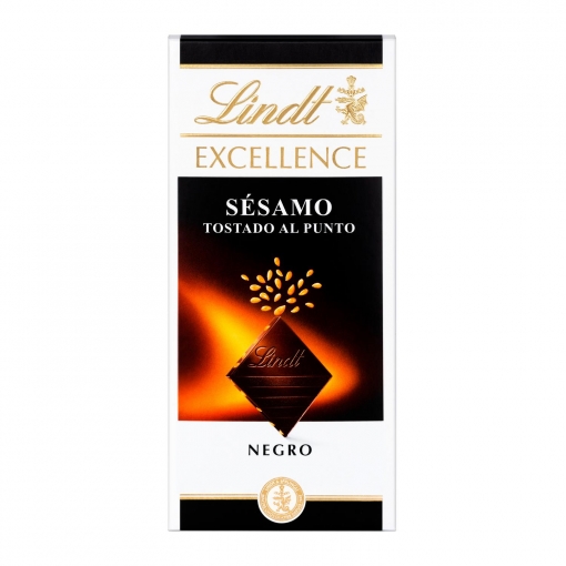 Chocolate negro con sésamo tostado Lindt Excellence 100 g.